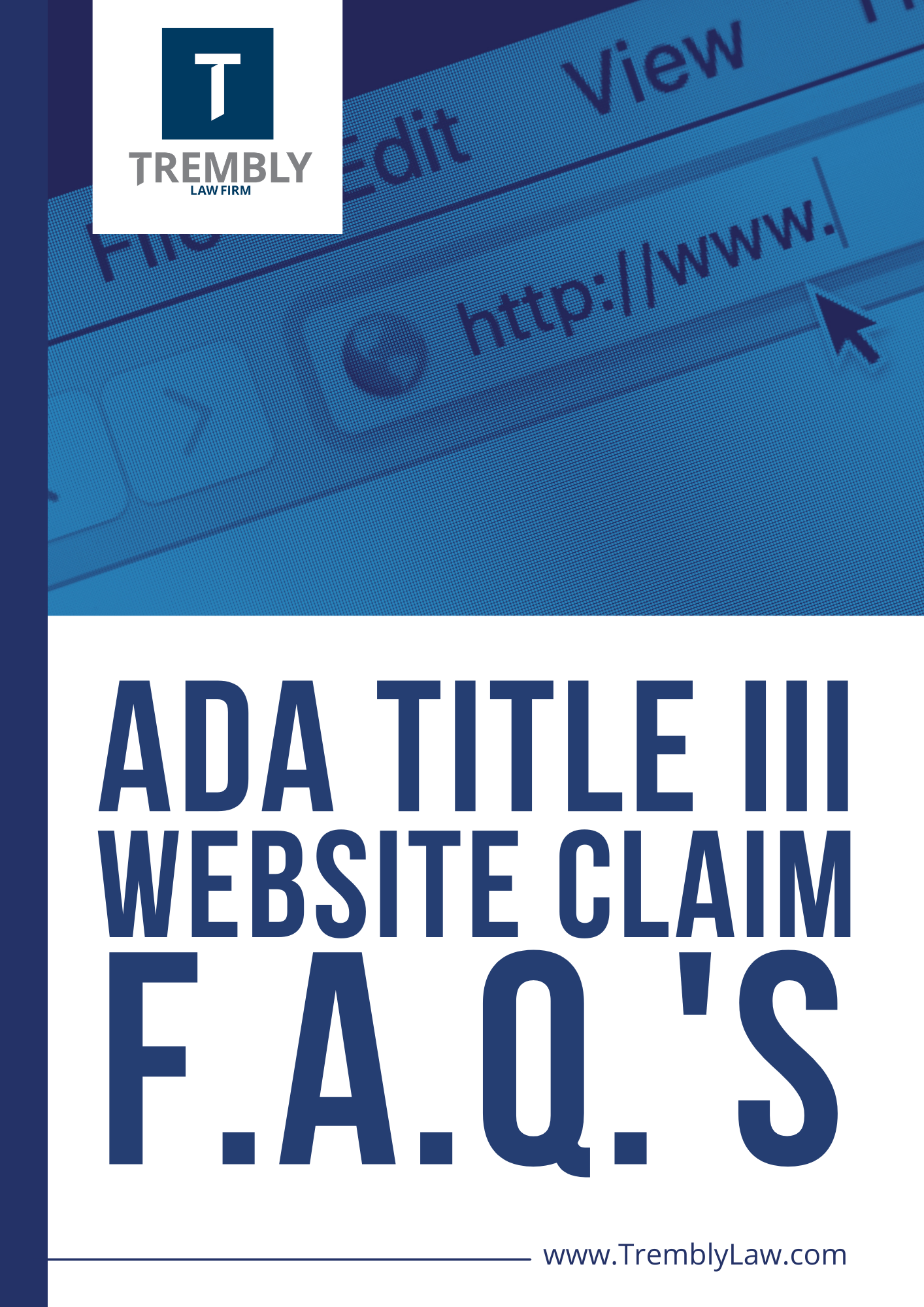 ADA TITLE III WEBSITE CLAIM F.A.Q's DOWNLOAD